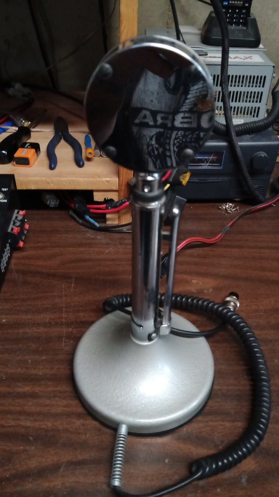 Vintage Amplified TUG9 Stand D104 Mic! ORIGINAL AND NICE! L@@K! RARE!