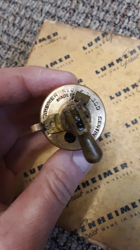 VINTAGE BRASS LUNKENHEIMER NO. 1 FIG. 1300 SENTINEL DRIP PARTS OILER