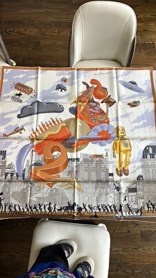 NEW HERMES Parade 100% Silk Scarf 90
