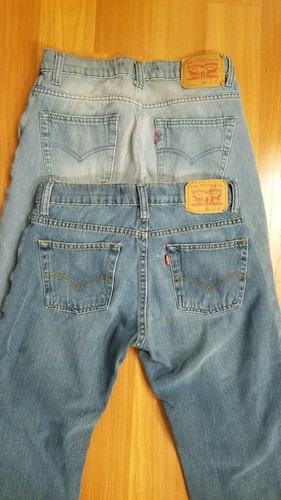Levi's Boys size 14 R 27 x 27 Slim 511 Denim Jeans Lot Two Pair