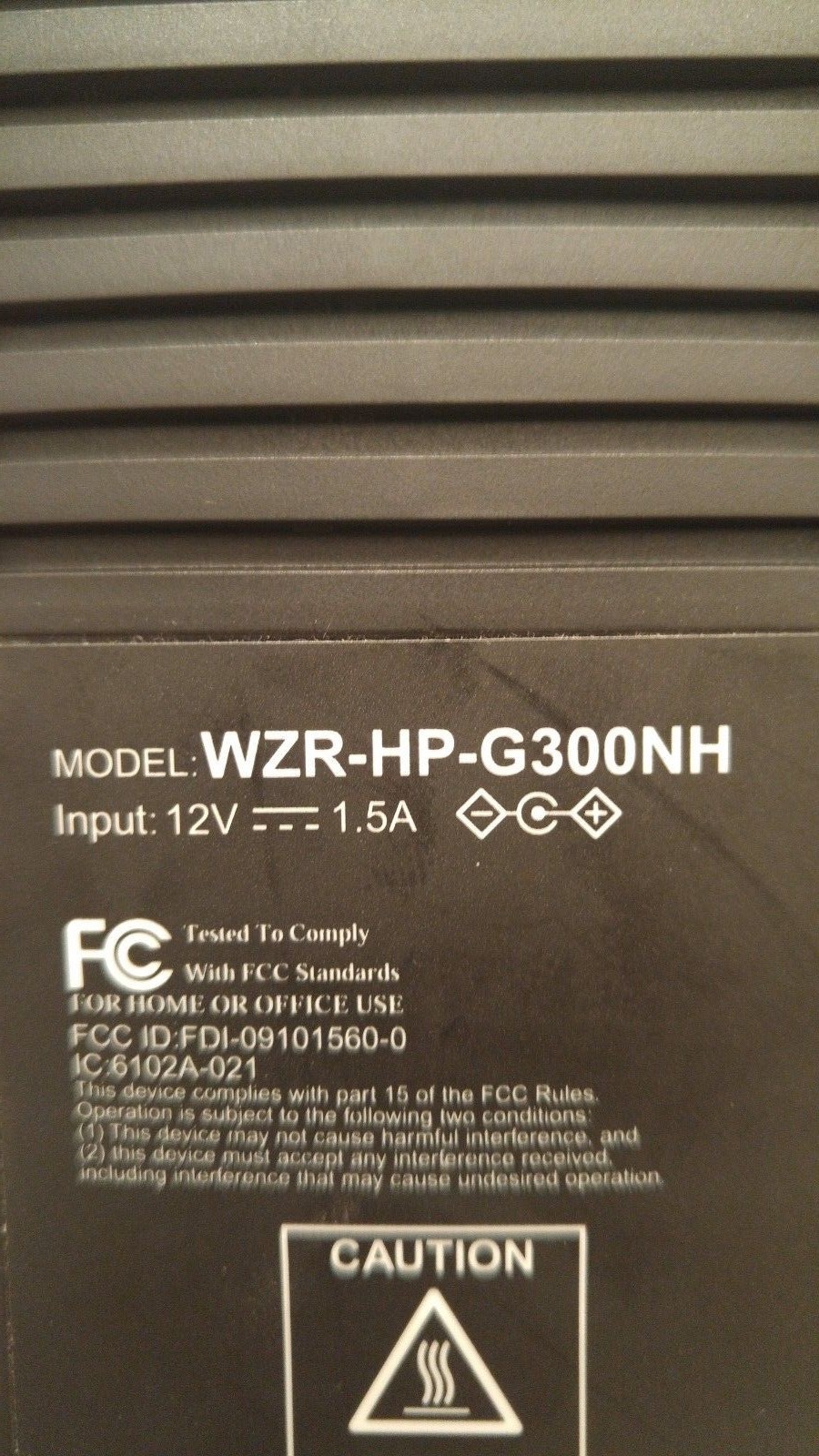 Buffalo Wireless Router WZR-HP-G300NH, 802.11n 300 Mbps, Gigabit Ethernet