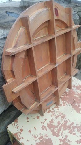 Vintage Wooden Industrial Foundry Mold Pattern Architecture Design Decor Shelf