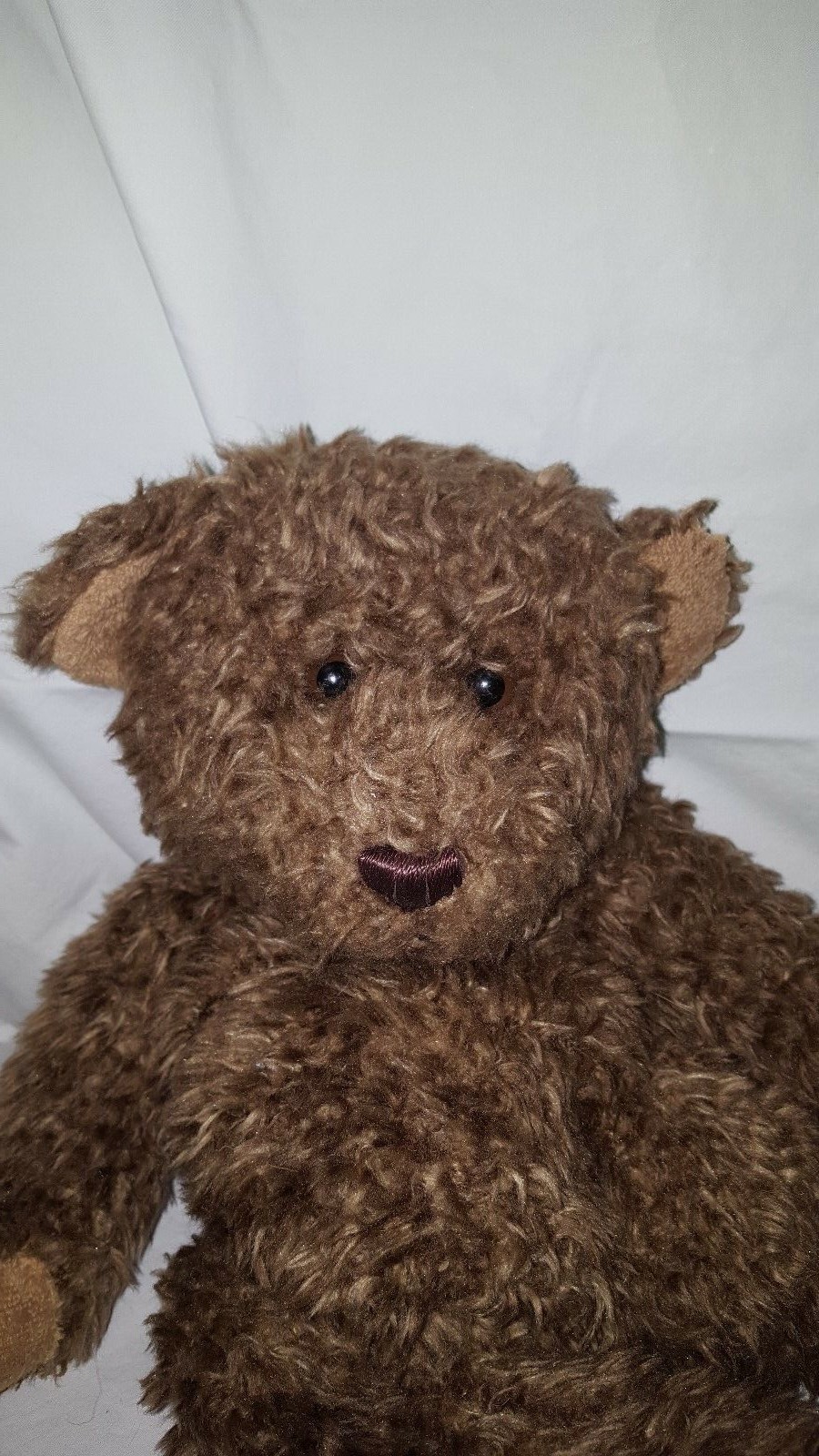 Adorable Soft Brown Eyed Brown Bear, Bearington Collection Stuffed Animal Toy
