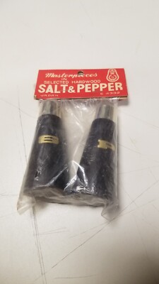 Vintage Salt & Pepper Shakers by Nasco - Masterpieces in Selected Hardwood