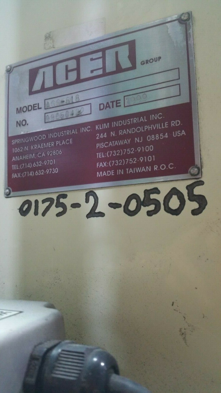 Acer AGS 618 Surface grinder