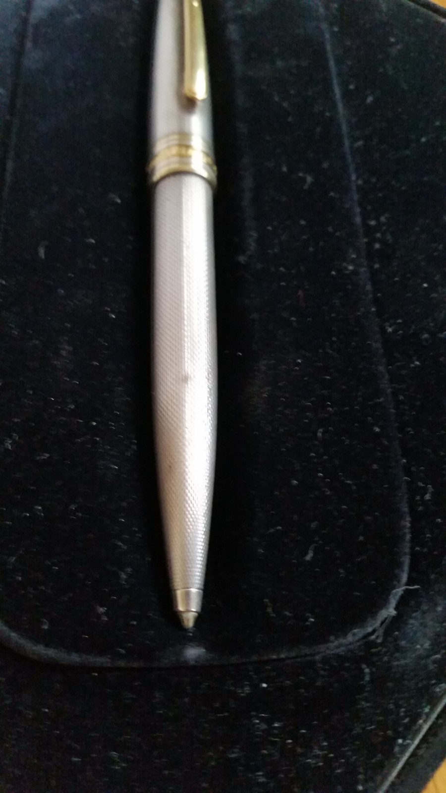 MONT BLANC MEISTERSTRUCK PEN AND CASE WITH INSTRUCTION BALL POINT W. GERMAN