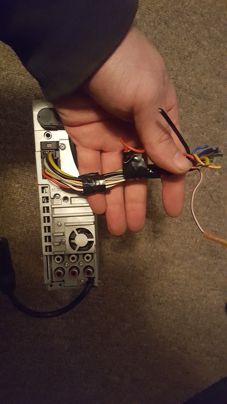 alpine cda-9853 in dash receiver working external amp CD player mp3