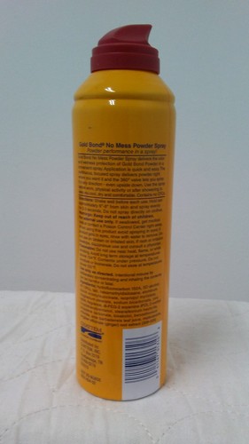 LOT OF 2 GOLD BOND NO MESS POWDER SPRAY FRESH SCENT W/ ALOE TRIPLE ACTION RELIEF