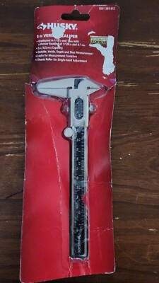 HUSKY 5'' VERNIER CALIPER OUTSIDE, INSIDE, DEPTH AND STEP MEASUREMENT ADJUSTABLE