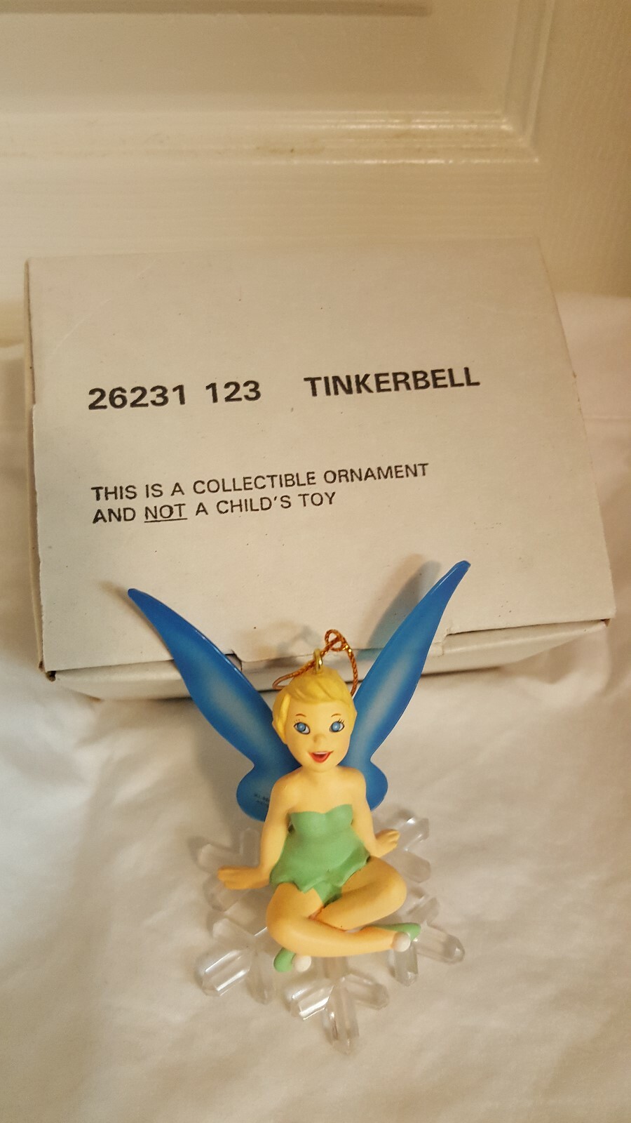 DISNEY Store 2015 SKETCHBOOK CHRISTMAS Ornament TINKERBELL Mirror PETER Pan NWT