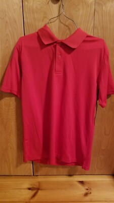 George Boys Polo Short Sleeve Shirt Red XLarge 14 - 16