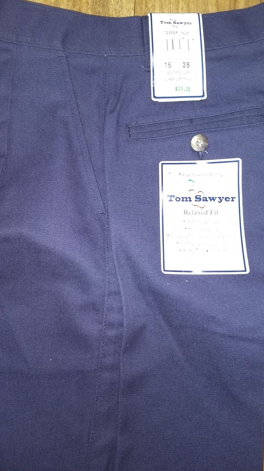 TOM SAWYER brand School Uniform NAVY BOYS Shorts size 16 waist 28