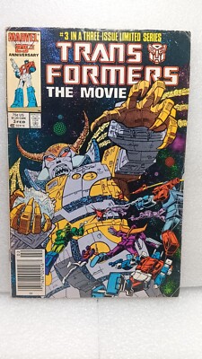 TRANSFORMERS THE MOVIE #3 1st Print Cover A Marvel Comics 1987