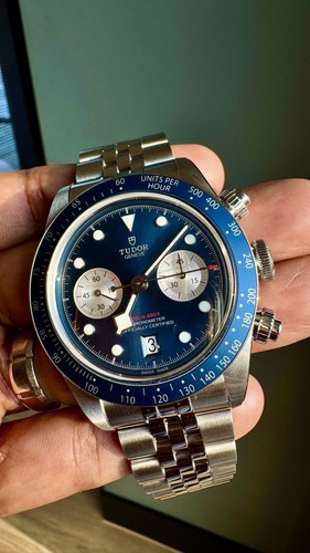 Pre-owned Tudor Black Bay Chronograph Boutique Blue Dial Brand