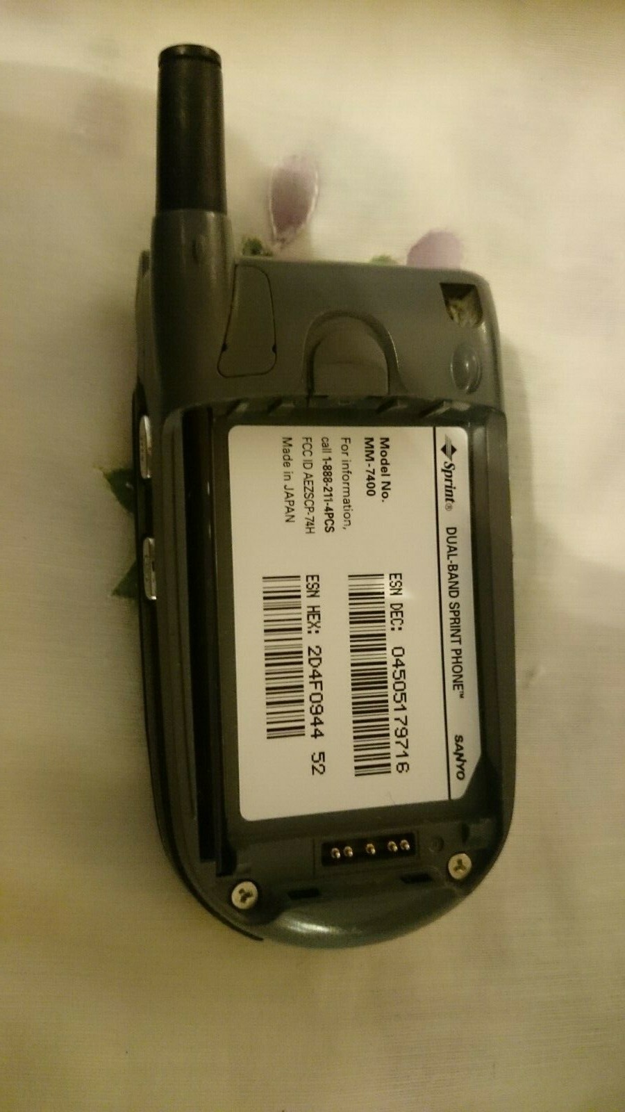 Sanyo MM 7400 - Metallic Red (Sprint) Cellular Flip Phone Tested and Working