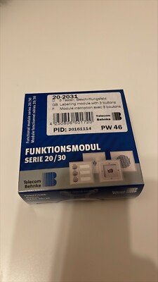 Telecom Behnke 20-2031 - 3-Tasten Funktionsmodul Serie 20/30