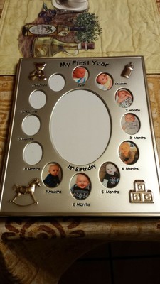 Gifts & Decor My First Year Baby Month by Month Photo Picture Frame BRAND NEW