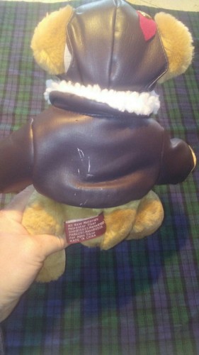 Pickford Bears Ltd. Brass Button Collectibles Aviator Bear Pilot Plane 