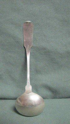 Antique Coin Silver Ladle C Baldwin Boston Mass 1820