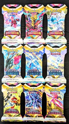 9 BUSTINE SLEEVED LOST ORIGIN SILVER TEMPEST ASTRAL RADIANCE Origine Perduta Tcg