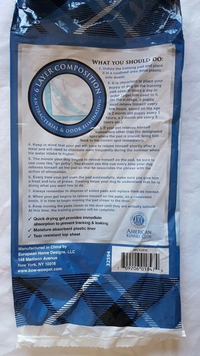 AKC Training Pads Fresh scent 22'' x 22'' PACK OF 15 Ultra Absorbent Piddle Pads
