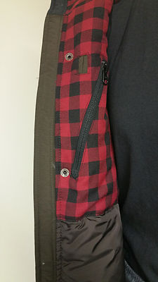 Pre-owned Woolrich Authentic  Men's Dark Wood Langhorne Parka Jacket 550 Fill Down 16106