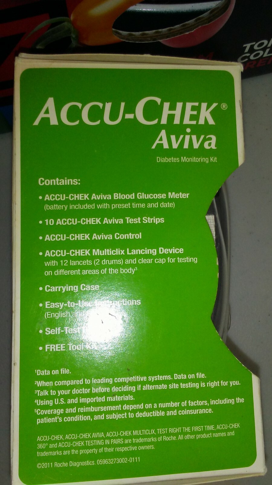 NIB AVIVA Discover Diabetic testing machine by Accu-Check  1x1315
