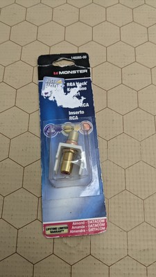RCA Jack Keystone Insert Monster Cable Item # 140265-00 Almond