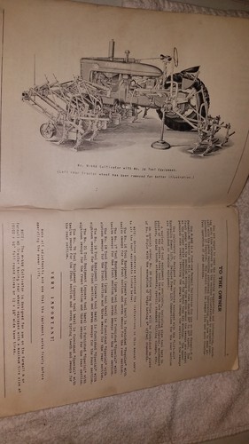 McCormick HM-448 Farmall Cultivator Owner's Manual -  M  Tractors
