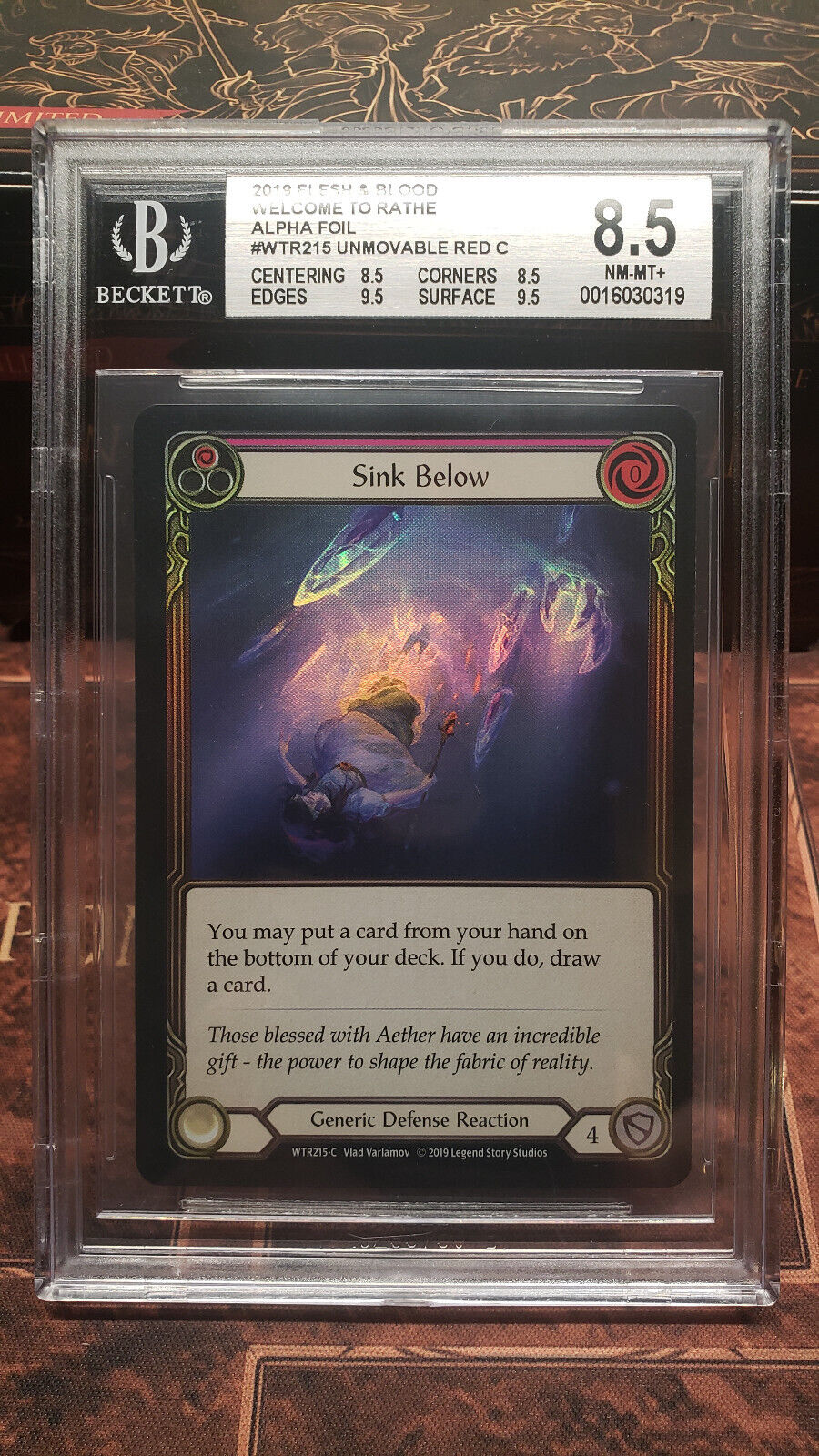 Flesh and Blood Sink Below (Red) WTR215-C Alpha Rainbow Foil Flesh and Blood Sink Below (Red) WTR215-C Alpha Rainbow Foil