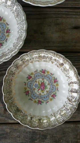 Set of 5 Limoges America Lyric China Fruit/ Dessert (Sauce) bowls 5 1/4