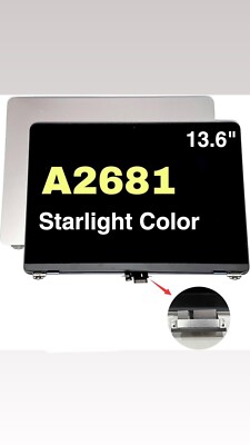 MacBook Air A2681 A3113 M2 13.6'' LCD Screen Display Replacement In Starlight