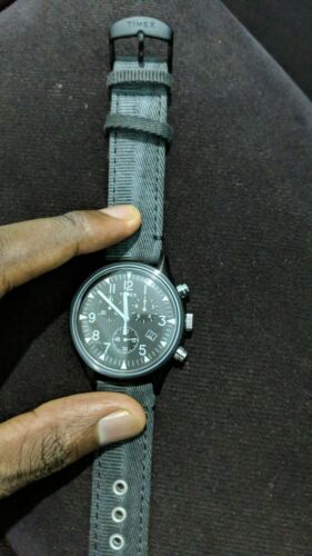Timex MK1 Chronograph Quartz Black Dial Men's Watch Timex MK1 Chronograph Quartz Black Dial Men's Watch