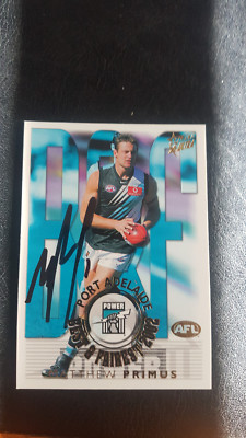 MATTHEW PRIMUS PORT  BEST & FAIREST  2003 SELECT  SIGNED CARD
