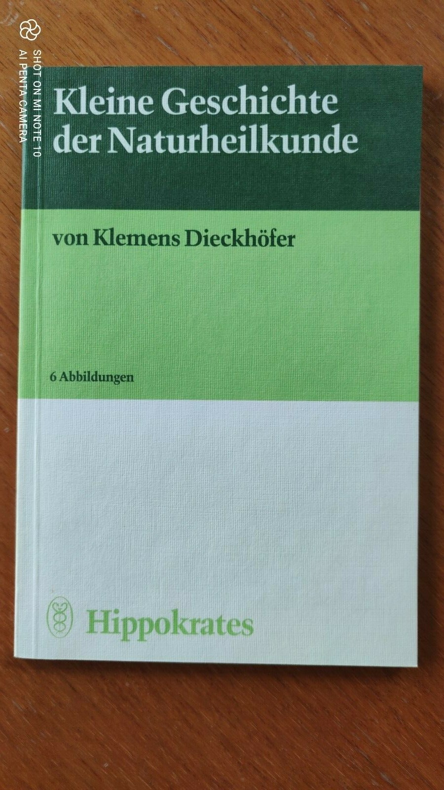 Kleine Geschichte der Naturheilkunde von Klemens Dieckhöfer