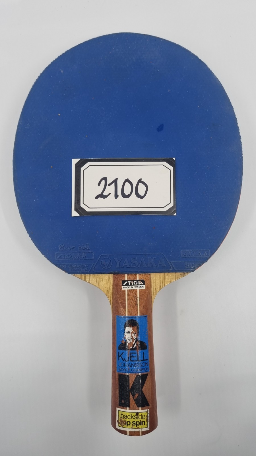 Stiga Kjell Johansson World Champion handmade in Tranås Sweden 1968/69