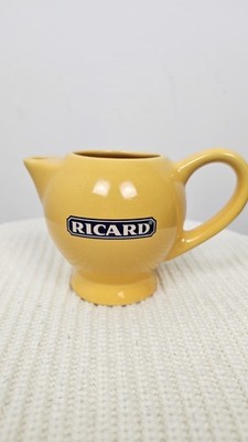 Ricard French Aperitif Pitcher - Yellow Ceramic Home Bar Accessory