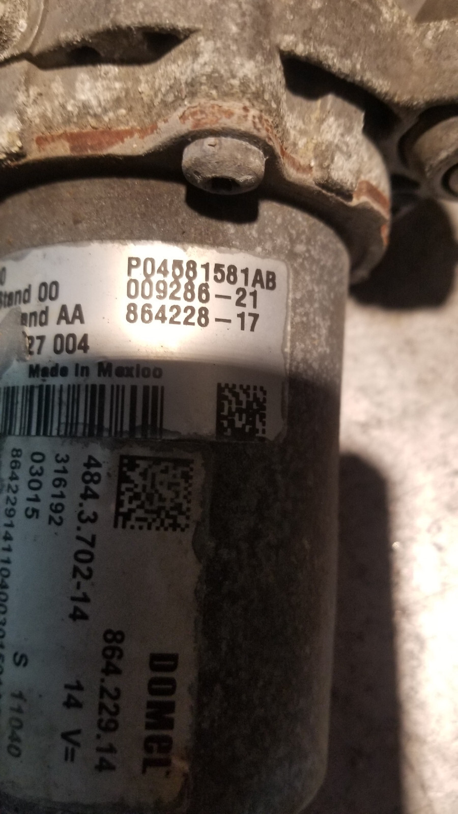 2011-2018 Dodge Ram 1500 Brake Booster Air Pump OEM P04581581AB - Picture 5 of 5