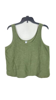 NWOT Old Navy Womens SwingTank Top Sz Medium Green Lightweight Round Hemline.   
