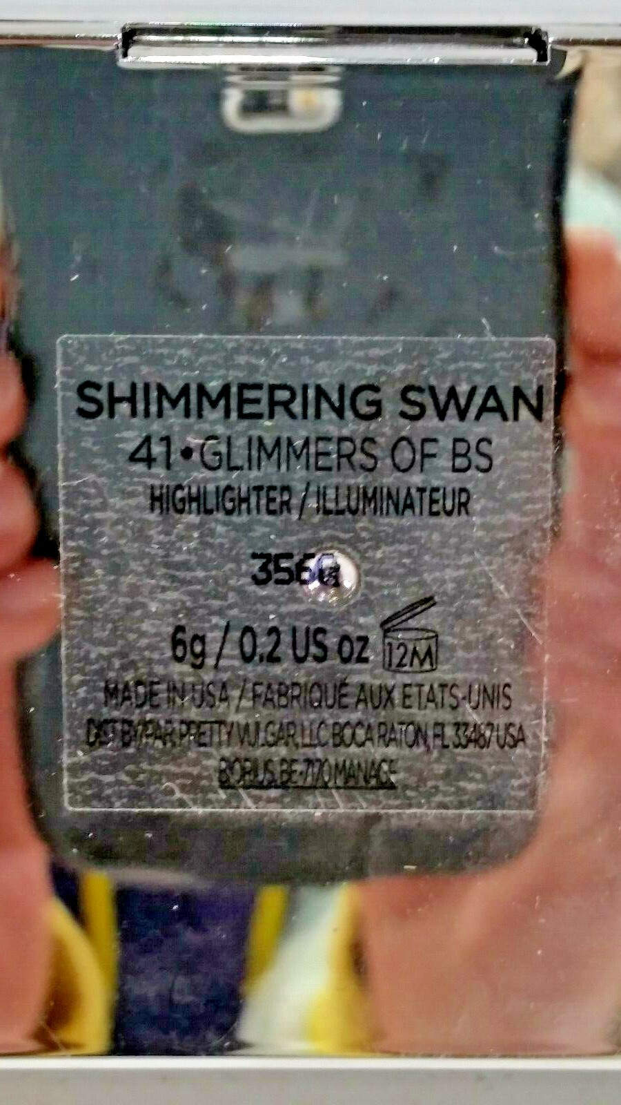 Pretty Vulgar Shimmering Swan Highlighter #41 Glimmers Of BS 0.2 Oz New SEE PICS