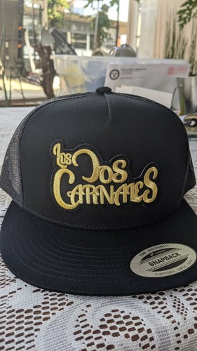 Los dos carnales 2 logos Hat mesh snackback adjustable black color new style hat
