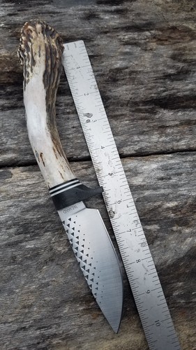 Farrier rasp Knife Whitetail antler