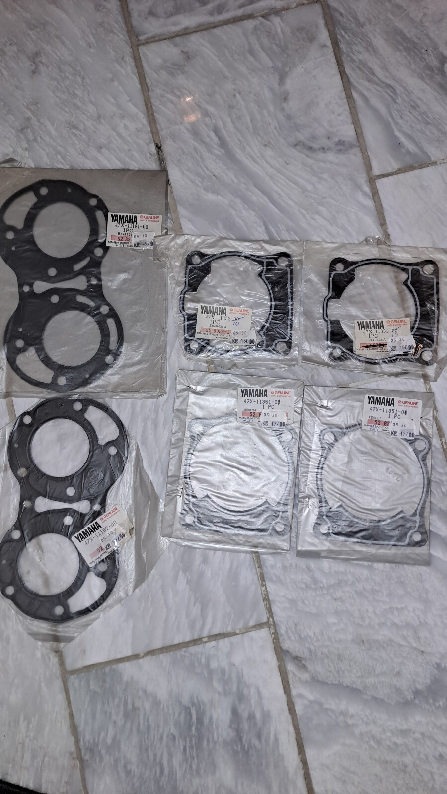 トップス F.U.L.L Yamaha RD RZ RZV 500 LC Top End Gaskets 47X-11181-00 47X