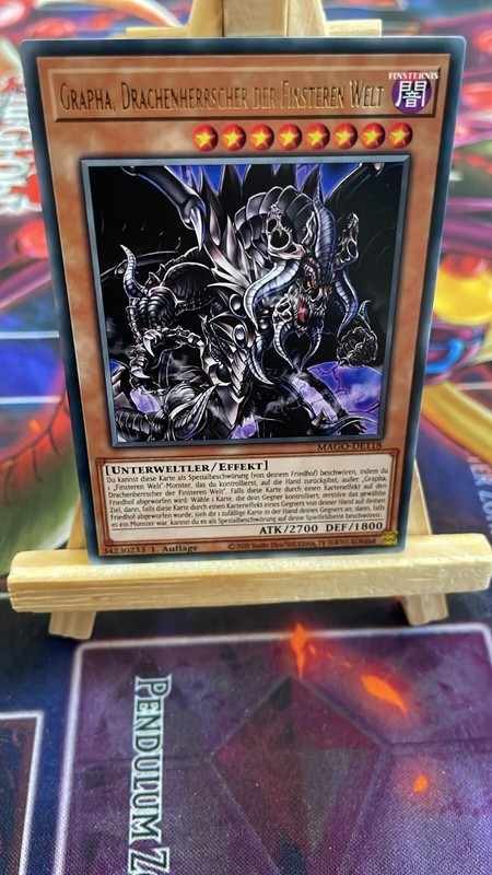 Grapha, Drachenherrscher Der Finsteren Welt Mago-De118 Rare! De Nm Yu-Gi-Oh 1st