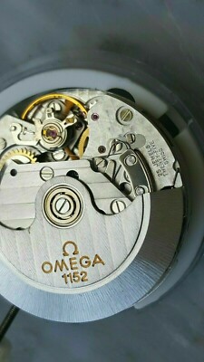 New Swiss OMEGA 1152 Authentic Movement (SAME VALJOUX 7750) Chrono. Black Date 