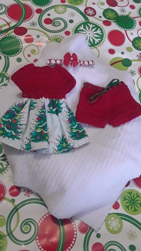 Ooak Baby Doll Clothes 10 Inch dress set