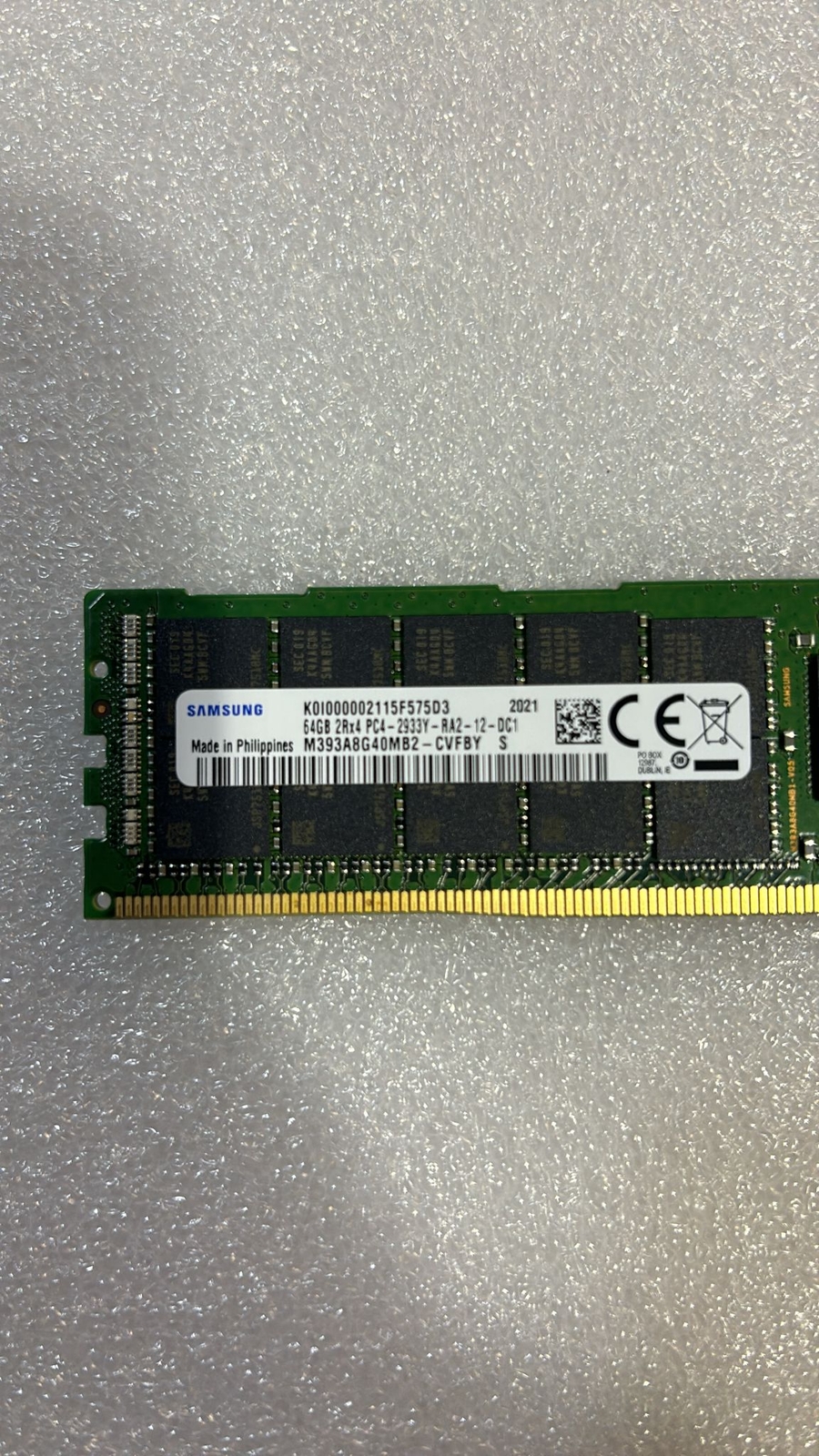 P03053-0A1 HPE 64GB (1x64GB) Dual Rank x4 DDR4-29333 Memory P06192-001 - Picture 2 of 3