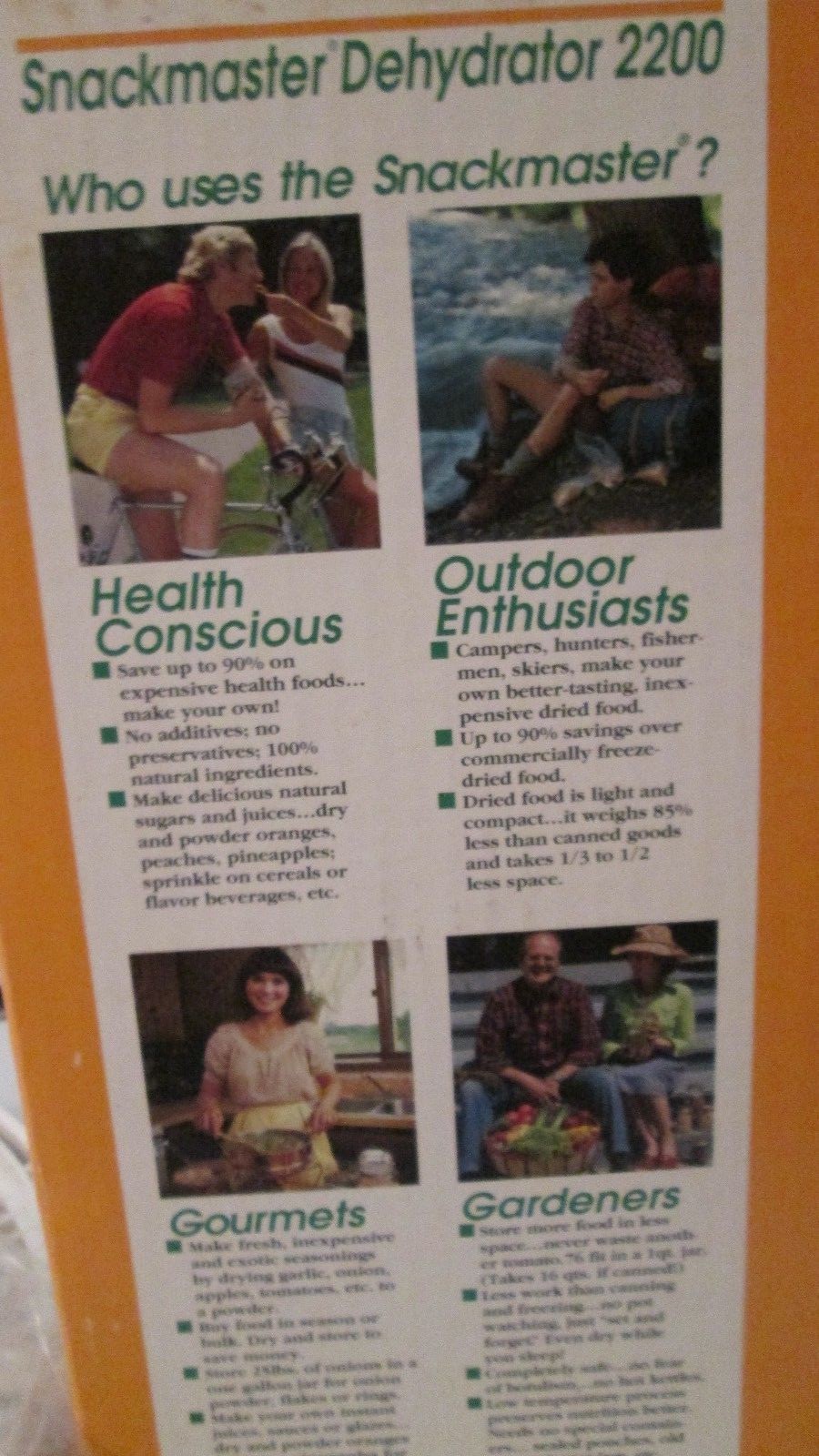 New in Box American Harvest Snackmaster Dehydrator 2200 w/ trays