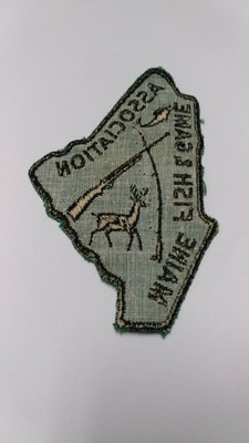 Vintage Maine Fish & Game Association Patch Maine Hunting & Fishing Patch