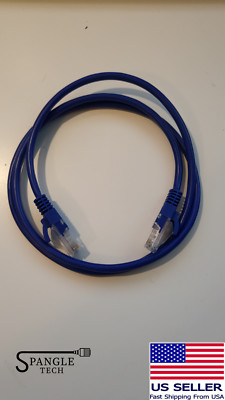 3 Foot Cat5e (x10 Pack!!) Blue Network Ethernet Network Patch Cable Booted - USA